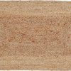 manufacturer direct jute braided natural rug 2’x3' -natural linen colour, hand woven & reversible for living room kitchen entryway rug, jute burlap braided rag rug 24x36 inch, farmhouse rag rug, rustic rug trade price