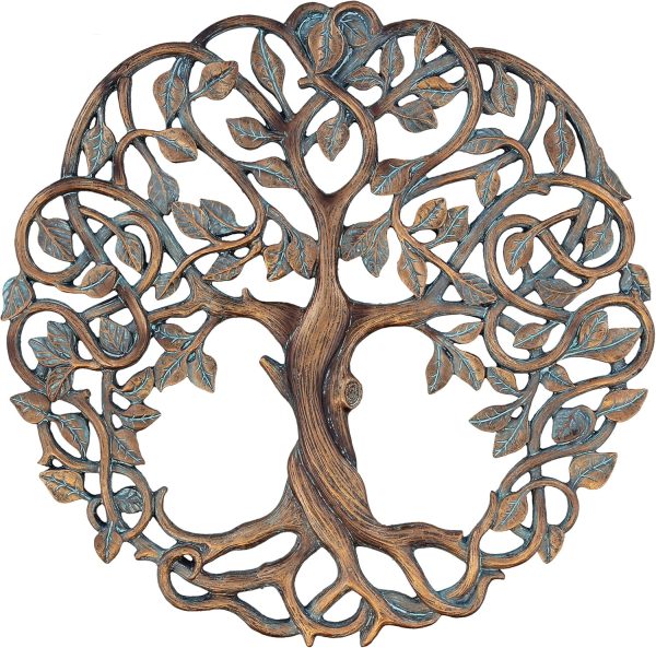 factory direct tree of life wall plaque 11 5/8 inches decorative celtic garden art sculpture for living room volume discount