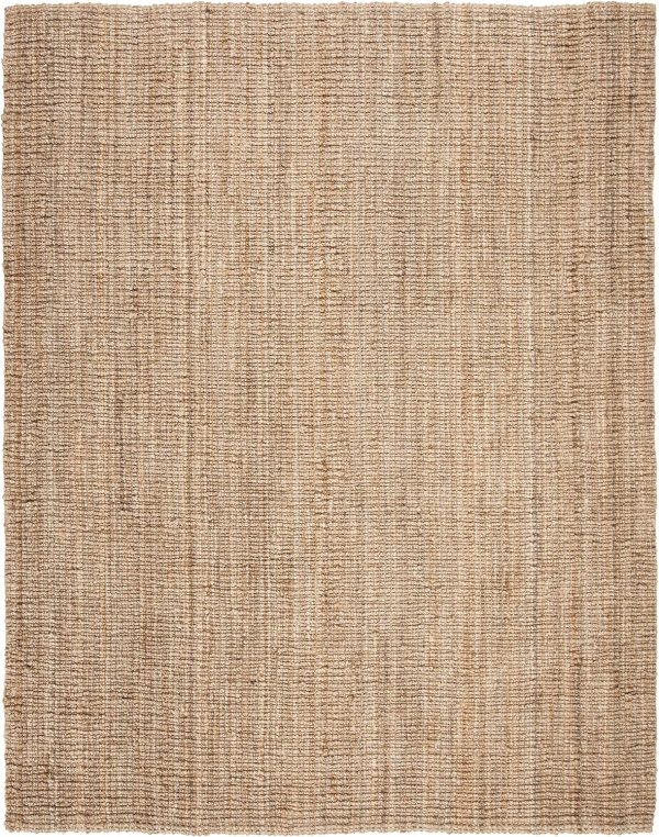 manufacturer direct safavieh natural fiber collection area rug - 6' x 9', natural, handmade chunky textured jute 0.75-inch thick, ideal for high traffic areas in living room, bedroom (nf447a) trade price