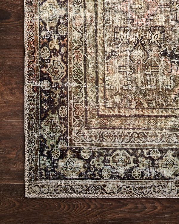 global sourcing loloi layla 9'-0" x 12'-0" area rug in olive/charcoal - thick area rug, soft area rug with, vintage inspired distressed design, low pile, non-shedding, easy clean, durable living room rug oem/odm services