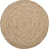 manufacturer direct safavieh natural fiber collection area rug - 4' round, natural & natural, handmade boho braided jute, ideal for high traffic areas in living room, bedroom (nf801n) trade price