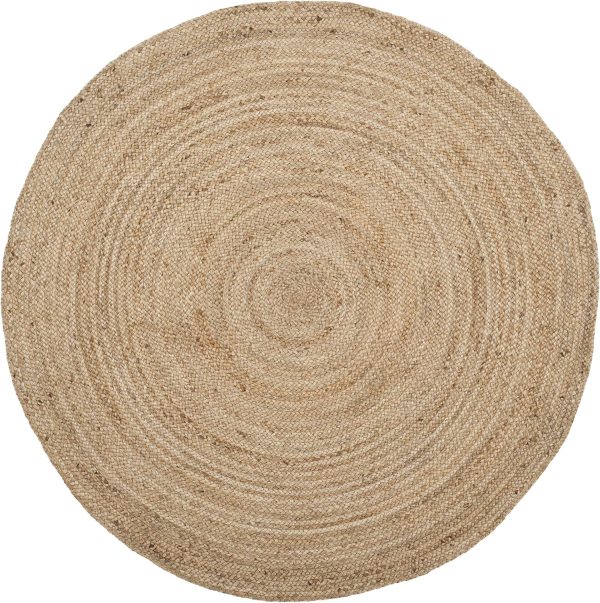 manufacturer direct safavieh natural fiber collection area rug - 4' round, natural & natural, handmade boho braided jute, ideal for high traffic areas in living room, bedroom (nf801n) trade price