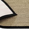 manufacturer direct chesapeake seagrass area rug with black border (5'x7') trade price