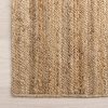 manufacturer direct nuloom 3x5 rigo jute hand woven area rug, natural, solid farmhouse design, natural fiber, for bedroom, living room, dining room, hallway, office, kitchen, entryway trade price