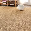 manufacturer direct jonathan y nfr101a-8 espina hand woven herringbone chunky jute indoor area rug bohemian farmhouse easy cleaning bedroom kitchen living room non shedding, 8 x 10, natural color trade price