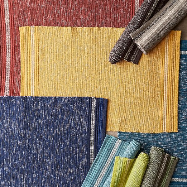 global sourcing dii variegated recycled yarn modern edge stripe, 2x3', honey gold oem/odm services