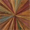 bulk purchase deco 79 teak wood starburst handmade home wall decor radial wall sculpture, wall art 39" x 1" x 18", brown trade price