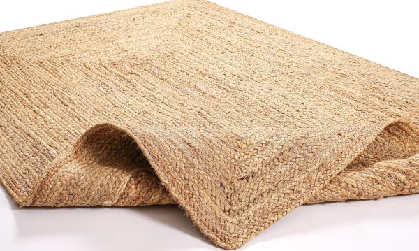 manufacturer direct homidate jute braided rug 4x6 ft, tightly braided chindi and jute rug, reversible,durable,sustainable rug pad, shag rugs for bedroom, floor rug, bedroom rugs, jute kitchen rug-48x72 natural trade price