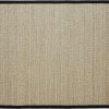 manufacturer direct chesapeake seagrass area rug with black border (5'x7') trade price