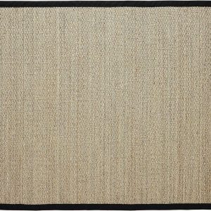 manufacturer direct chesapeake seagrass area rug with black border (5'x7') trade price