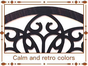 bulk purchase zzbakress 4 pcs wooden grainy rustic wall art farmhouse wall decor wooden exquisite hollow pattern wall decor elegant round wall art for living room dinner room kitchen bedroom hallway (black, rustic) trade price