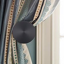 bulk purchase curtain tiebacks 2 pack curtain holdbacks zinc alloy curtain tiebacks wall mounted with screws, decorative curtain holders for drapes stylish black curtain tieback hooks for home office factory discount