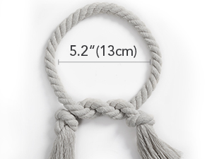 bulk purchase deconovo curtain tiebacks cotton rope for curtain drapes for home outdoor decor, decorative elegant curtain holdbacks, 2 pcs, grey factory discount