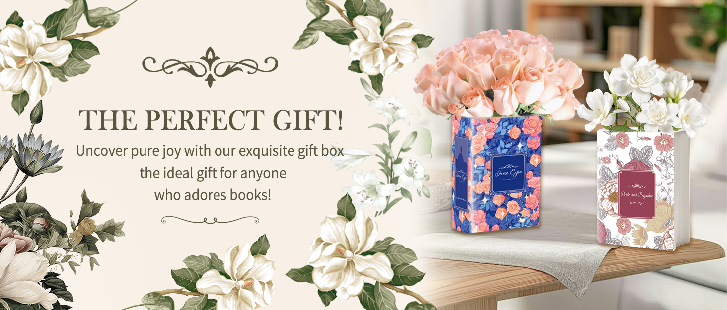 oem/odm services book vase, ceramic book vase for flowers vase for home decor, cute bookshelf decor, book lovers gifts, unique home/bedroom/office accent (large - pride and prejudice) affordable bulk deals