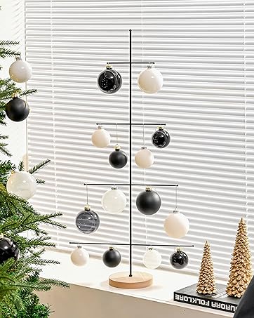 dropship from factory resin christmas tree figurines, 2pcs distressed white with gold table top christmas trees, small christmas tree figurine set, decorative xmas trees for rustic christmas decor mass production supply