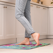 manufacturer direct ambesonne spa themed bath mat, calming atmosphere of the streaming water from a branch with stones plumeria, plush bathroom decor mat with non slip backing, 30.2