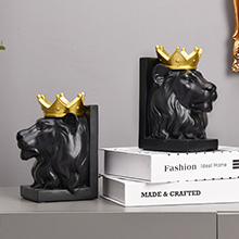supplier direct book ends decorative, lion bookends for shelves, animal book stopper decorative, modern book ends for heavy books, lion figurines statues indoor, unique book lover gift(black lion) wholesale prices