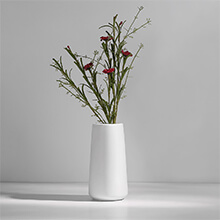 oem/odm services ceramic vases - nordic minimalism style decoration, elegant vase for mantel, table, living room decoration, white modern geometric decorative flowers vases for home decor affordable bulk deals