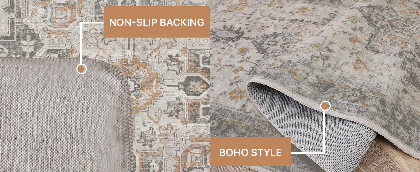 global sourcing genimo area rug 2x3 doormat, machine washable low pile rugs, small retro chenille entryway mat for entrance, hallway, kitchen and corridor, light taupe brown oem/odm services