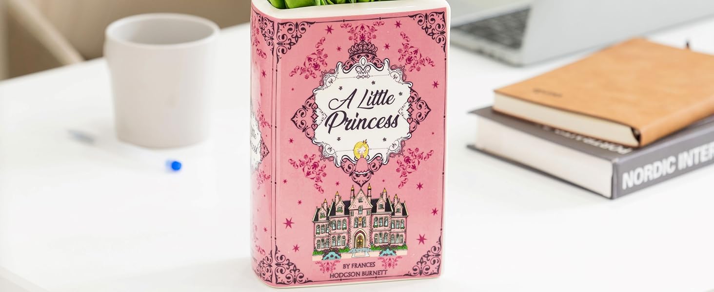 oem/odm services book shaped decorative vase ceramic vases for home decor vase for book lovers (a little princess) affordable bulk deals