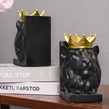 supplier direct book ends decorative, lion bookends for shelves, animal book stopper decorative, modern book ends for heavy books, lion figurines statues indoor, unique book lover gift(black lion) wholesale prices