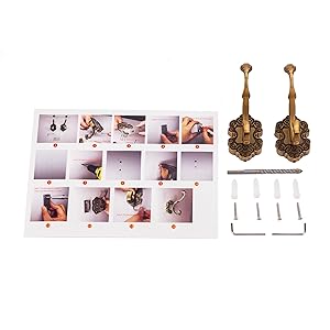 competitive pricing sdh antique brass coat hooks wall mounted -vintage style wall hooks for hanging purse, hat, keys & clothes - heavy duty bathroom hooks for towels - pack of 2 one-stop wholesale