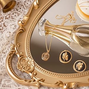 wholesale direct sooyee decorative tray,bathroom tray vanity tray decor, gold tray mirror tray for dessert table,coffee table,vanity,home decor,serving tray with handle bulk purchase at factory prices
