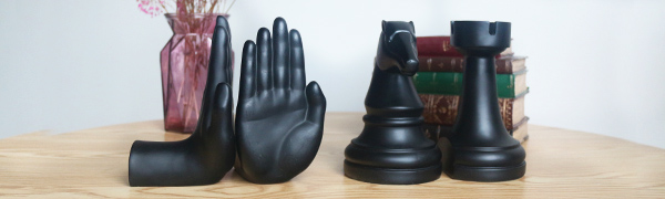 supplier direct decorative bookends chess bookends, black book ends heavy book supports, unique bookends decor for office home desk bookrack, 7