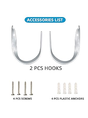 bulk purchase decorative curtain holdbacks,wall mounted window drapery tiebacks for bedroom,livingroom,office come with screws (nickel,2) factory discount