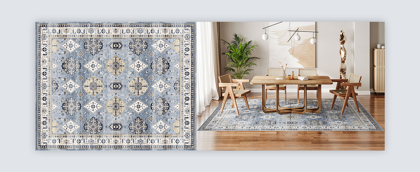 global sourcing dripex vintage collection washable area rug - 2x3 door mat small entryway rug distressed non-slip low-pile floor carpet for indoor front entrance kitchen bathroom living room bedroom oem/odm services