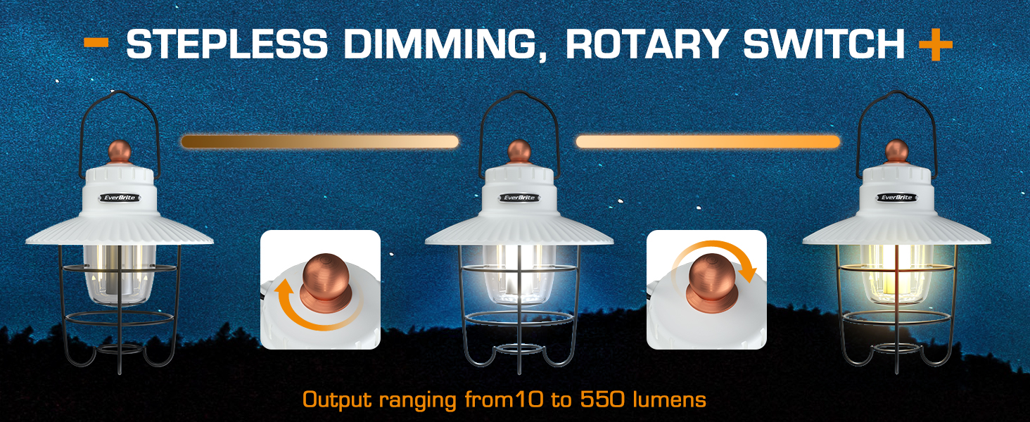 custom wholesale everbrite led camping lantern pack of 2, usb c rechargeable lantern with 3 light modes, vintage outdoor lanterns with power bank function for power outages, hurricane, emergency, fishing oem/odm services