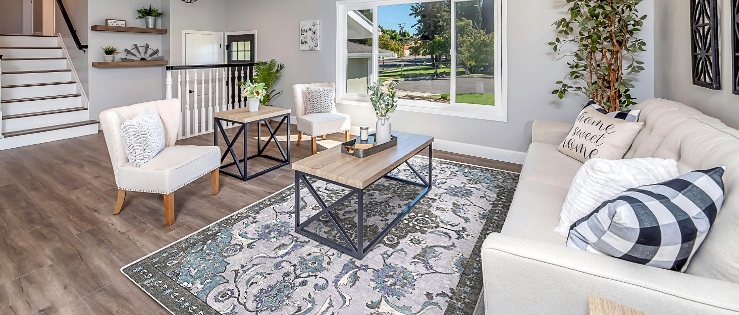 global sourcing door mat 2x3 rug, small boho area rug for living room, machine washable kitchen rugs non-slip, entry mat indoor low pile throw floral rugs grey carpet for bedroom, entryway, hallways oem/odm services