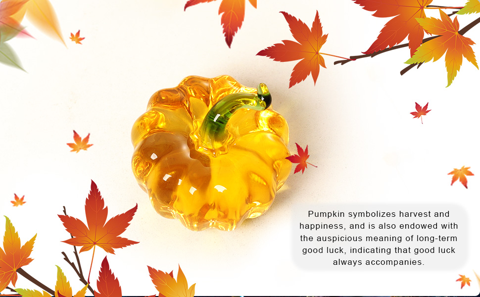 dropship from factory longwin mini crystal pumpkin collectible figurines glass pumpkin figurine paperweight tabletop decorative ornaments for fall harvest thanksgiving halloween home decor ornaments mass production supply