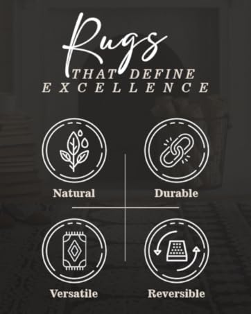 manufacturer direct hausattire hand woven jute braided rug, 2'x3' – natural, reversible boho entry area rugs for kitchen, living room i farmhouse indoor outdoor decorative floor rug, 24x36 inches trade price