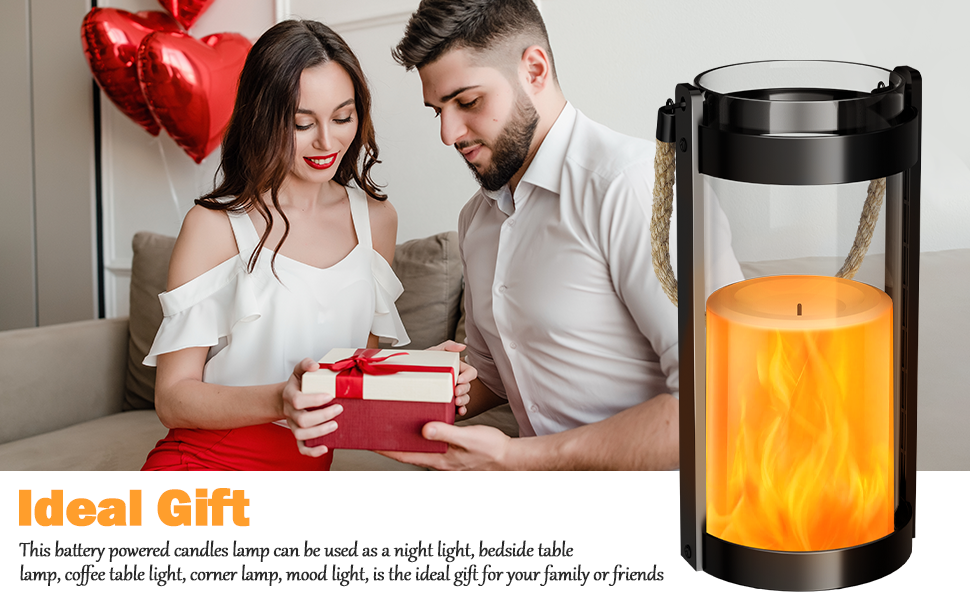 custom wholesale vintage lantern glass retro lantern led flickering flameless candle battery powered camping lamp hemp rope hanging lanterns non-solar light 2 pack oem/odm services