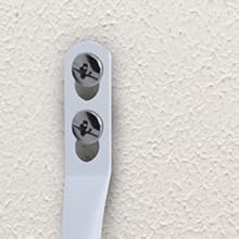 bulk purchase metal decorative curtain holdbacks, wall mounted window tiebacks draperies for bedroom, living room, office come with screws, set of 2, white factory discount