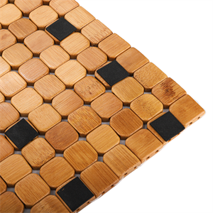 manufacturer direct dicunoy bamboo bath mat, bathroom shower rug, wooden toilet doormats for shower doorsteps, sauna, tub (23.6
