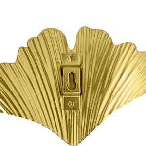 competitive pricing 7pcs leaves wall hooks for hanging heavy duty, gold iron decorative hooks for coat towel hat wall mount hangers racks for bathroom, kitchen, door, wardrobe, farmhouse (include screws) one-stop wholesale