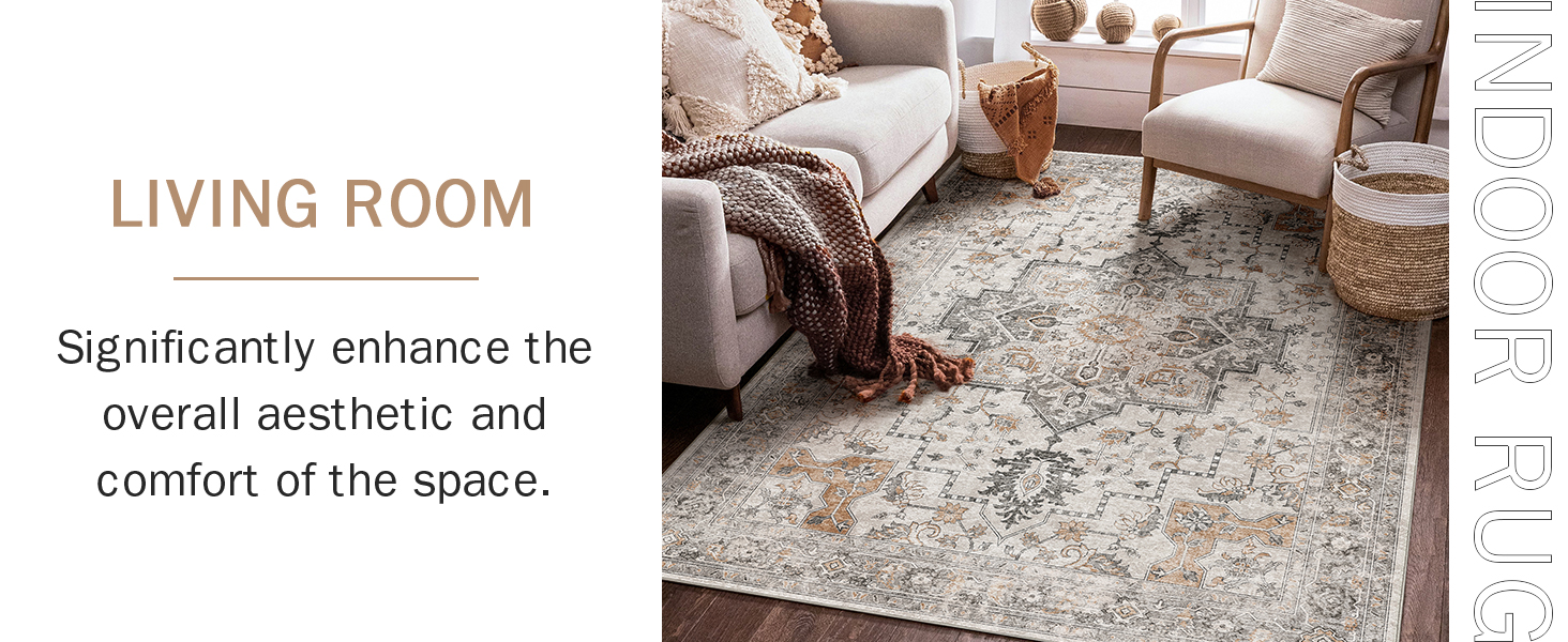 global sourcing genimo area rug 2x3 doormat, machine washable low pile rugs, small retro chenille entryway mat for entrance, hallway, kitchen and corridor, light taupe brown oem/odm services