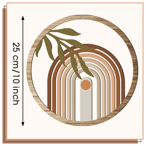 bulk purchase qunclay 4 pieces boho wall art wooden bohemian wall decor hanging art nursery wall decor farmhouse geometric hanging decor 10 inch aesthetic wood minimalist wall art for apartment bedroom trade price