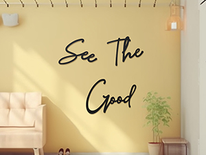 factory direct zzbakress see the good wall decor metal wall art see the good large living room wall decor black metal wall art for office modern signs for home wall decor (black, modern) volume discount
