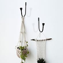 bulk purchase ohtomber 2pcs black curtain holdbacks - metal decorative curtain hooks for drapes, curtain tiebacks clips wall mounted curtain tie holders, curtain pull backs drapery hooks with screw for wall factory discount