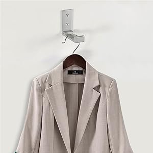 competitive pricing zeyu folding coat hooks, 5pcs wall hooks for hanging coat towel hooks hardware heavy duty aluminum alloy headphone holder no rust wall mounted with screws for bags fitness equipment one-stop wholesale