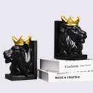 supplier direct book ends decorative, lion bookends for shelves, animal book stopper decorative, modern book ends for heavy books, lion figurines statues indoor, unique book lover gift(black lion) wholesale prices