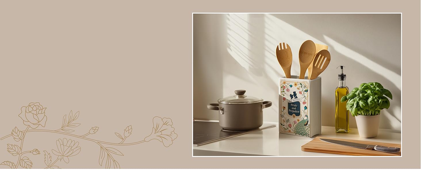 oem/odm services h&h pride and prejudice book vase for flowers - large ceramic book planter pot - jane austen bookish decor - top #1 pride and prejudice gifts and book vases - bookshelf vase for flowers - 2024 edition affordable bulk deals