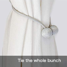 bulk purchase window curtain tiebacks clips vs strong magnetic tie band home office decorative drapes weave holdbacks holders european style 1 pair factory discount