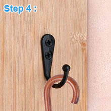 competitive pricing 15 pcs black wall mounted coat hooks, hanger hook with 30 pieces screws for hanging hat, towel, key, robe, coats, scarf, bag, cap, coffee cup, mugs one-stop wholesale