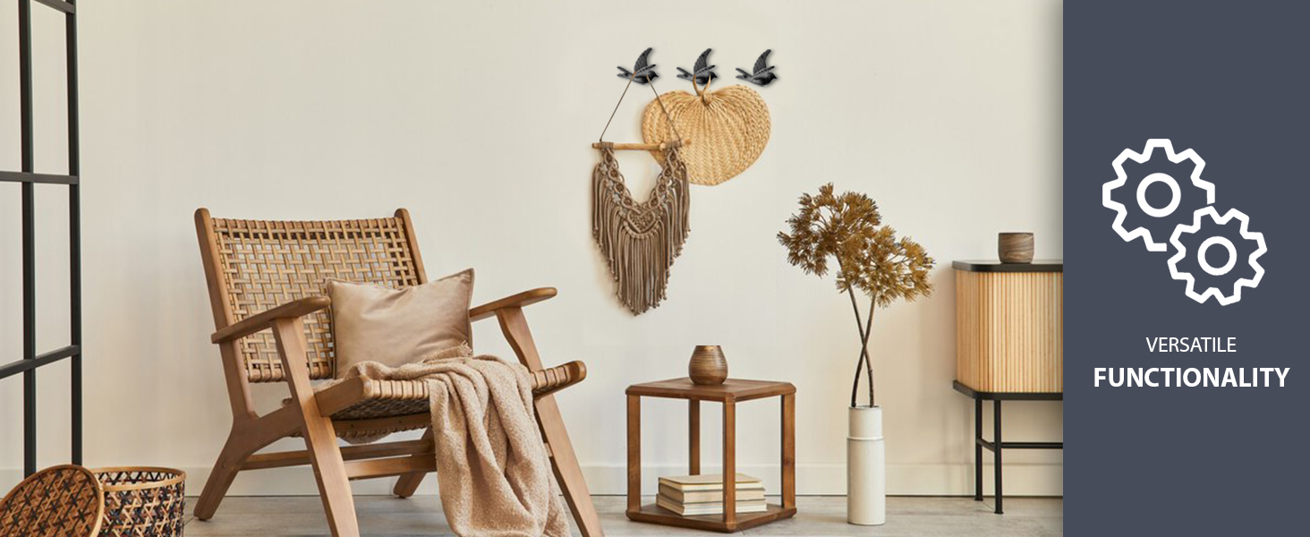competitive pricing ambipolar 5-pack bird flying style coat hooks, vintage black hooks for coats, hats, and more, sturdy cast iron construction, rustic farmhouse theme, easy installation versatile and durable one-stop wholesale