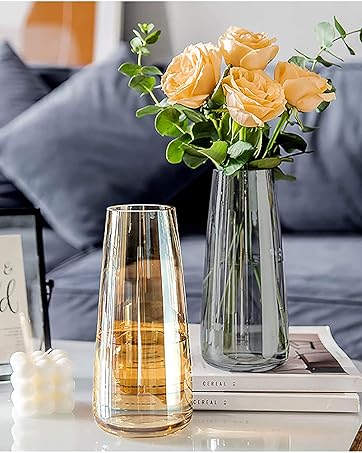 oem/odm services aoderun glass vase for flowers modern vases home decor unique flower vase for bouquet 8.7