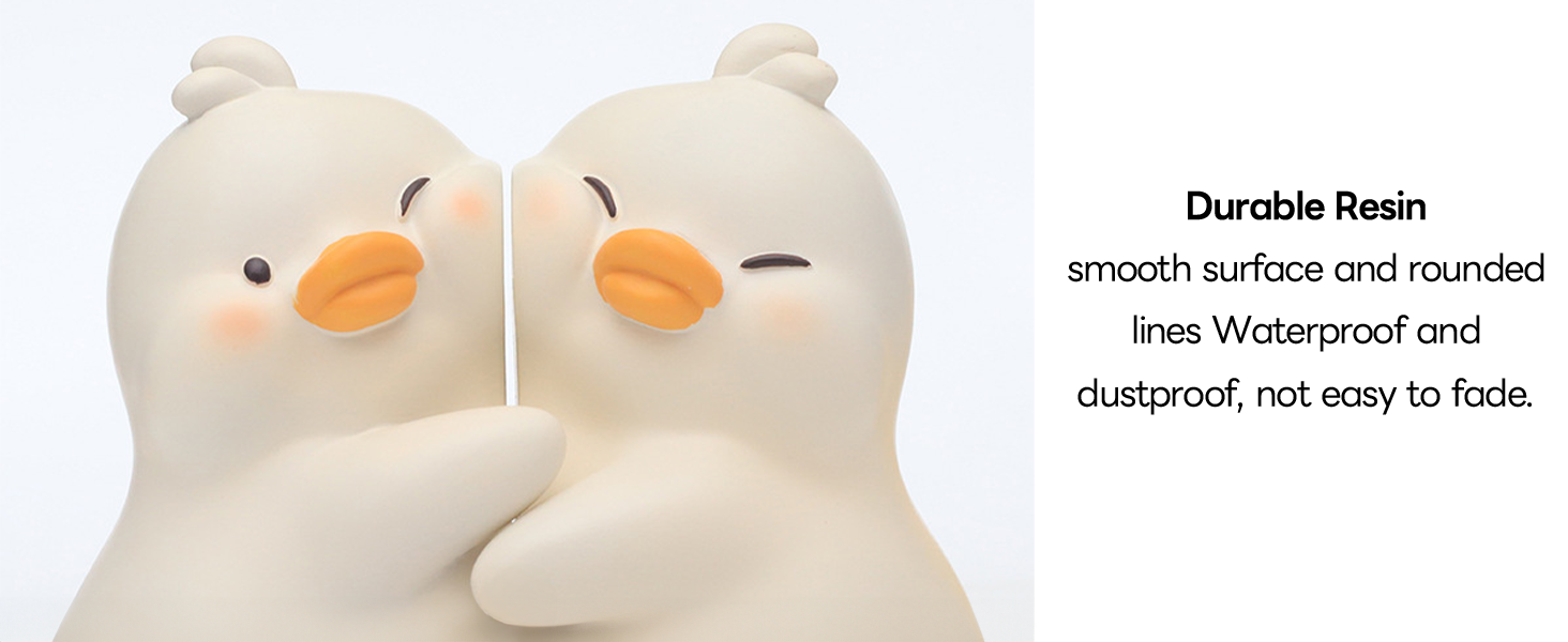 supplier direct cute bookends, cute hug ducks decorative bookend, book ends for shelves, cute home decor unique book holders book stoppers funny book end for kids children desk office bookshelf decor wholesale prices